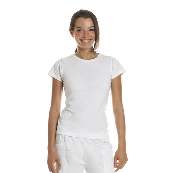 T-Shirt Donna Manica Corta In Cotone Bianco – Girocollo Stampa Estiva, Vestibilità Classica, Taglie XS-5XL
